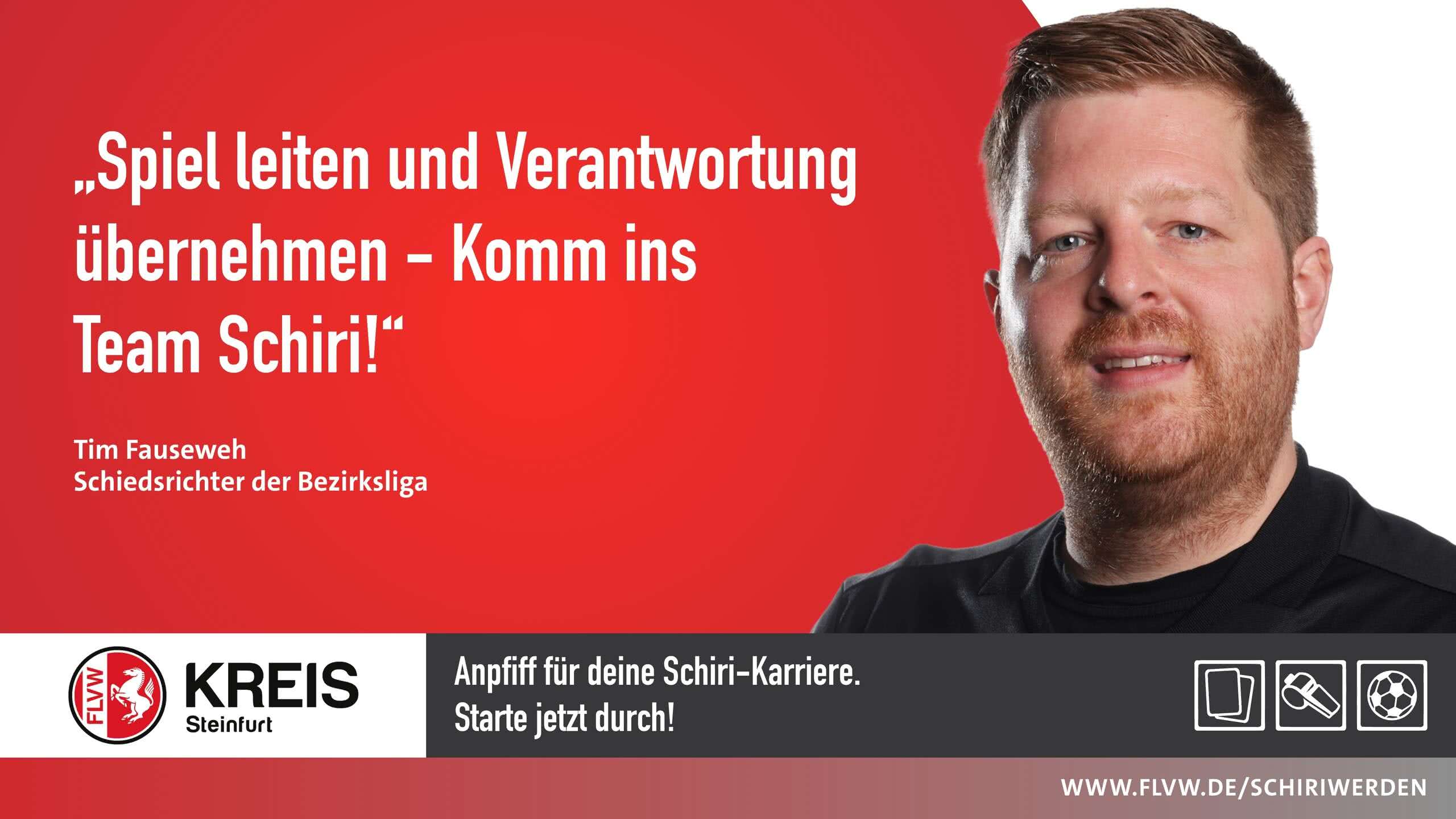 Tim Fauseweh Teil der FLVW-Kampagne